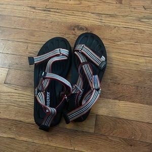Burberry Icon Stripe Sandal (sz 12)